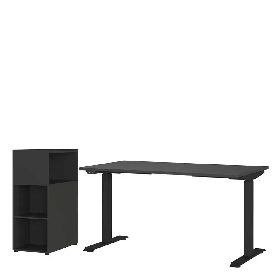 Wohnen 160 cm Schreibtisch & Regal Kombi - Tila (zweiteilig)