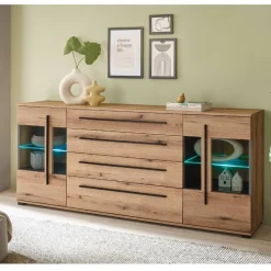 200 cm Sideboard mit Glaseinsätzen - Brocus^Wohnen Online