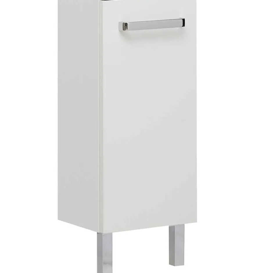 Wohnen 20 cm tiefer Bad-Hochschrank in Weiß - Ardin