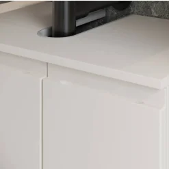 60 cm Waschbeckenschrank in Hellgrau - Dadra^Wohnen