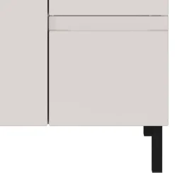 60 cm Waschbeckenschrank in Hellgrau - Dadra^Wohnen