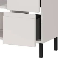 60 cm Waschbeckenschrank in Hellgrau - Dadra^Wohnen