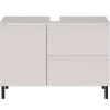 Wohnen 80 cm Waschbeckenschrank in Hellgrau - Dadra