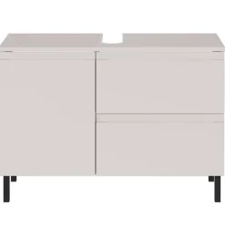 Wohnen 80 cm Waschbeckenschrank in Hellgrau - Dadra