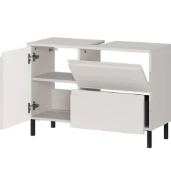 Wohnen 80 cm Waschbeckenschrank in Hellgrau - Dadra