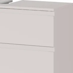 Wohnen 80 cm Waschbeckenschrank in Hellgrau - Dadra