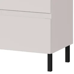 Wohnen 80 cm Waschbeckenschrank in Hellgrau - Dadra