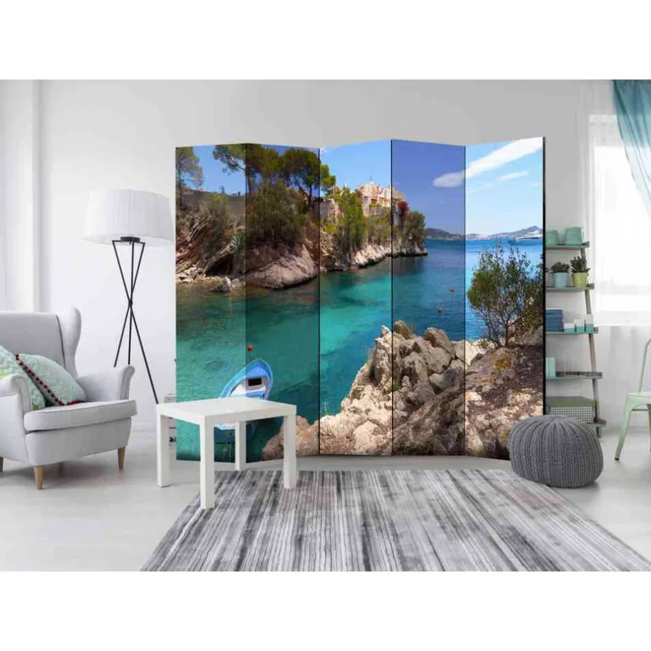 Wohnen 5 Elemente Paravent Landschaft & Meer - Dave