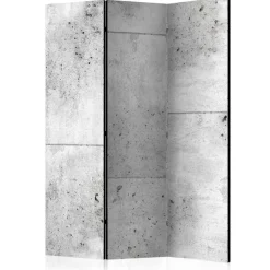 Wohnen 3 Elemente Paravent Sichtschutz Betonwand - Gremas