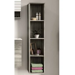 Wohnen 4 Fächer Badezimmerregal für die Wand - Loritana