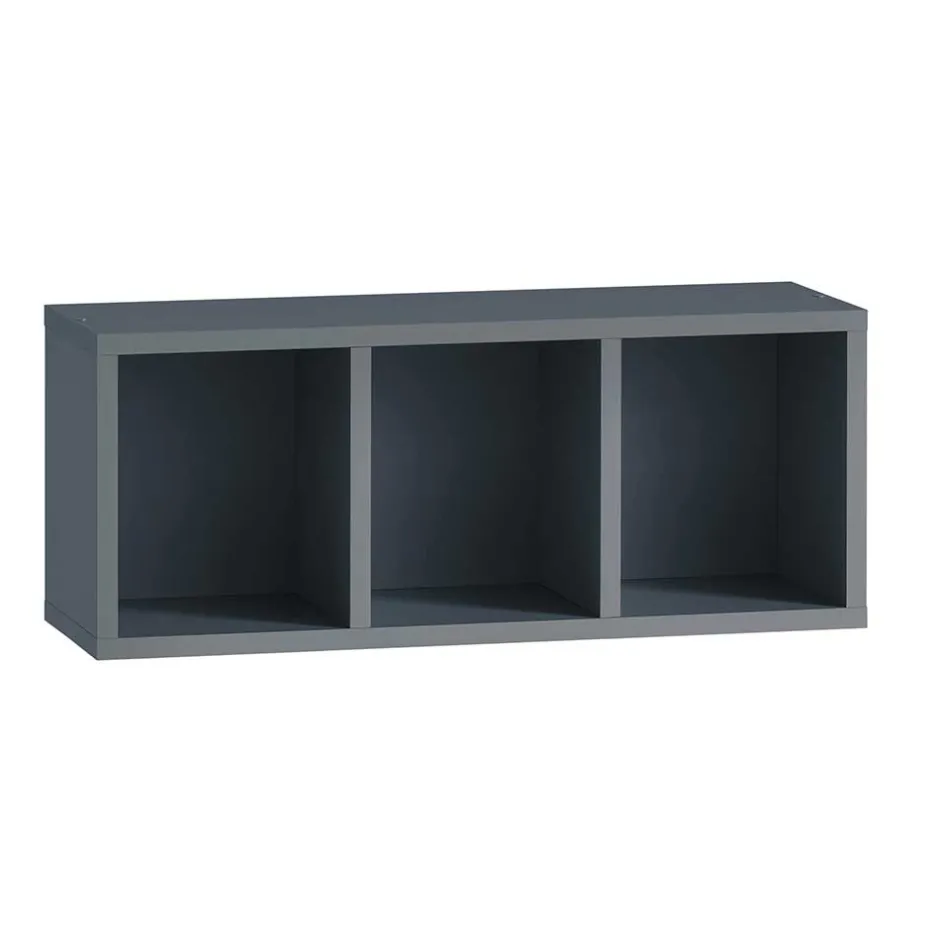 Wohnen 3 Fächer Badregal in Petrol Blau - Matrera