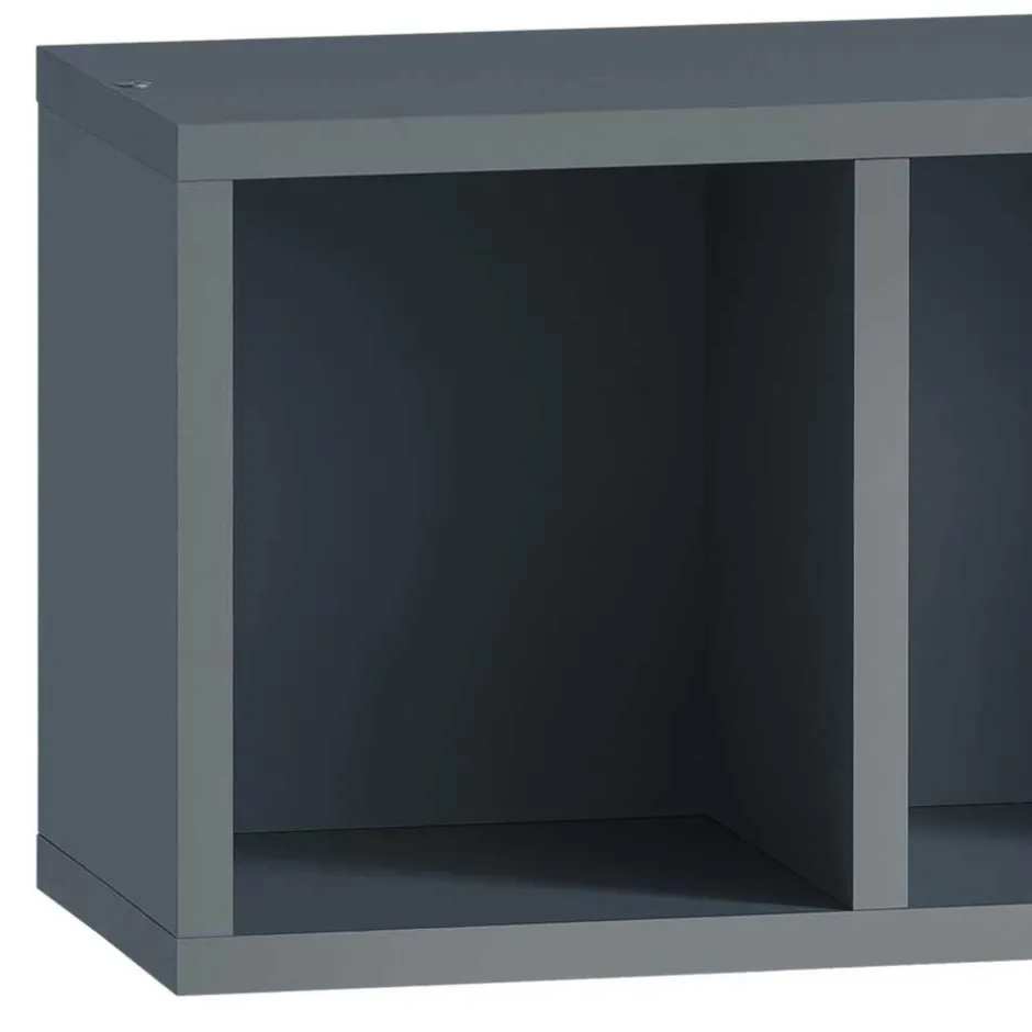 Wohnen 3 Fächer Badregal in Petrol Blau - Matrera