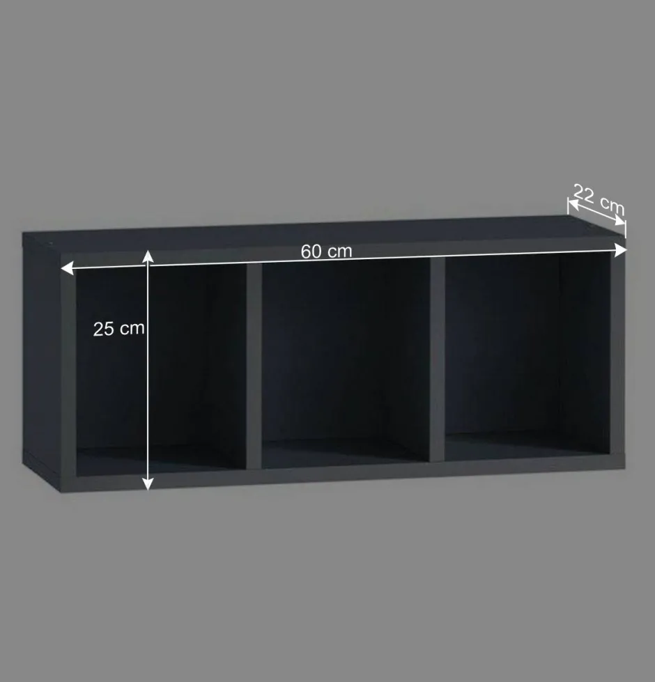 Wohnen 3 Fächer Badregal in Petrol Blau - Matrera