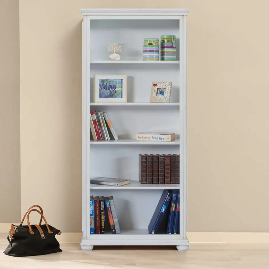 Wohnen 5 Fächer Regal in Antikweiß - Vicina