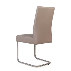 Wohnen 2 Freischwinger Stühle in Beige - Nandora (2er Set)