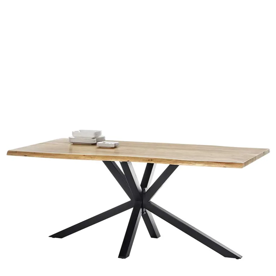 Wohnen 3 Größen Esszimmer Tisch mit Baumkante Akazie - Fornax