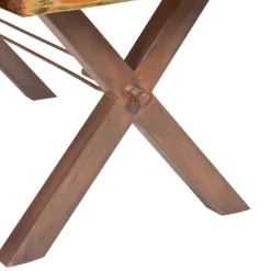 Wohnen 5 Größen Shabby Esstisch aus buntem Altholz - Velanzia