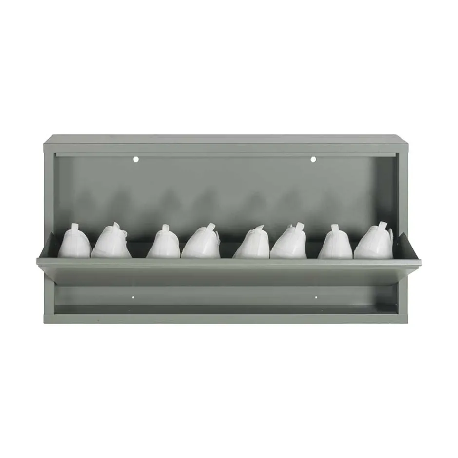 1 Klappen Schuhschrank in Graugrün - Brisco^Wohnen Sale