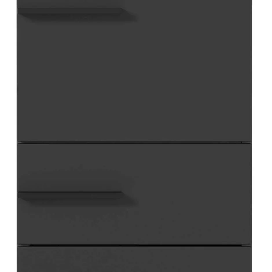 1,90 m Bad Hochschrank in Dunkelgrau - Lucrino^Wohnen Outlet