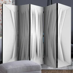 2,25 m breiter Paravent mit abstraktem Muster - Emrada^Wohnen