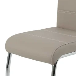 Wohnen 2 oder 4 Essstühle in Kunstleder Beige - Banda (Set)