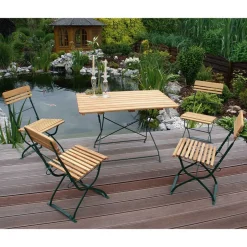 4 Personen Biergarten Set aus Robinie - Yanie (fünfteilig)^Wohnen Sale