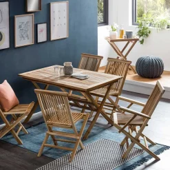 6 Personen Essgruppe für den Garten - Klahuma (siebenteilig)^Wohnen