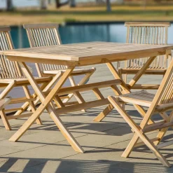 6 Personen Essgruppe für den Garten - Klahuma (siebenteilig)^Wohnen