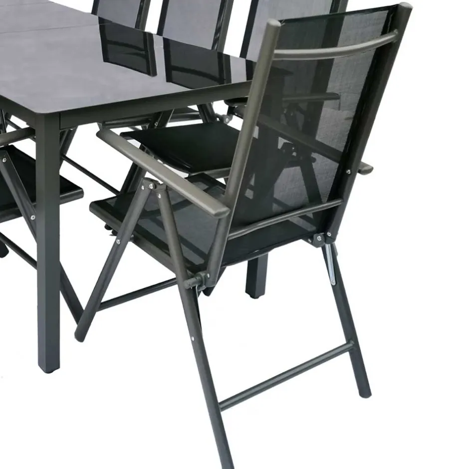 Wohnen 8 Personen Garten-Sitzgruppe Set - Micaelo (neunteilig)