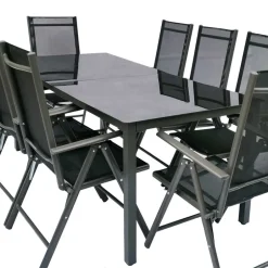 Wohnen 8 Personen Garten-Sitzgruppe Set - Micaelo (neunteilig)