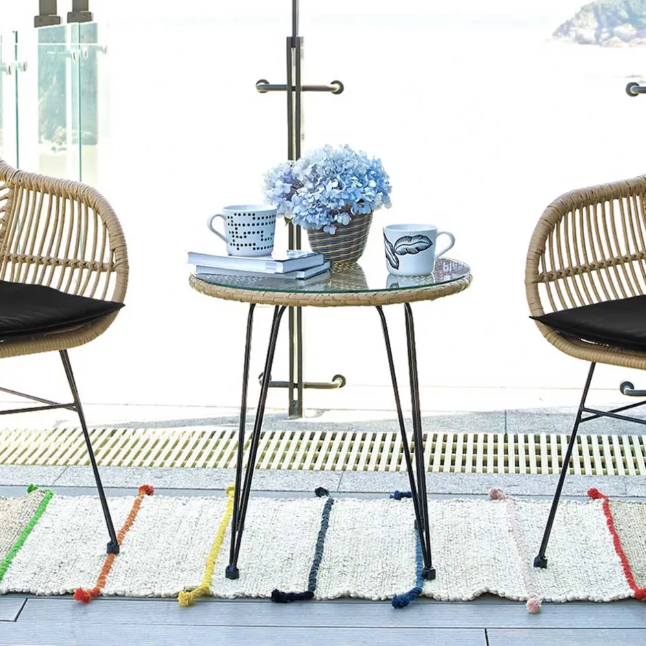 2 Personen Sitzgarnitur aus Kunstrattan - Vasteca (dreiteilig)^Wohnen Hot