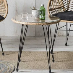 2 Personen Sitzgarnitur aus Kunstrattan - Vasteca (dreiteilig)^Wohnen Hot