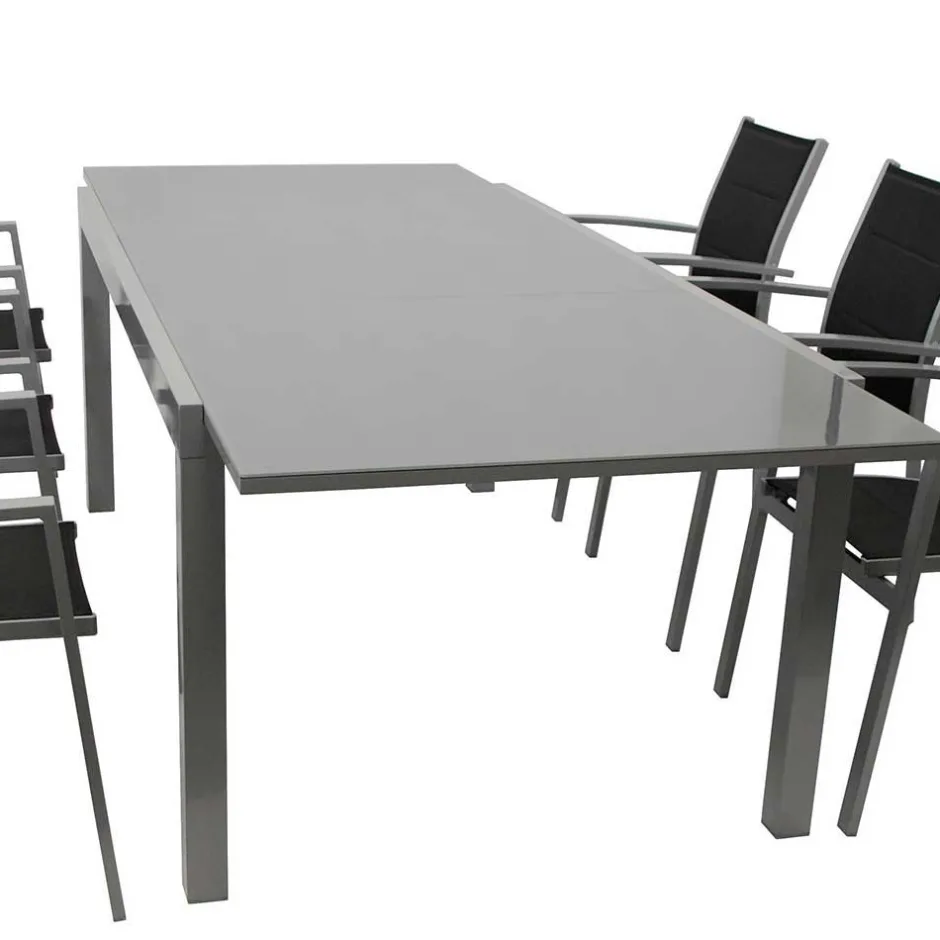 8 Personen Tischgruppe für Garten - Gestina (neunteilig)^Wohnen