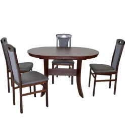 Wohnen 4 Personen Tischgruppe klassisch - Telia (fünfteilig)