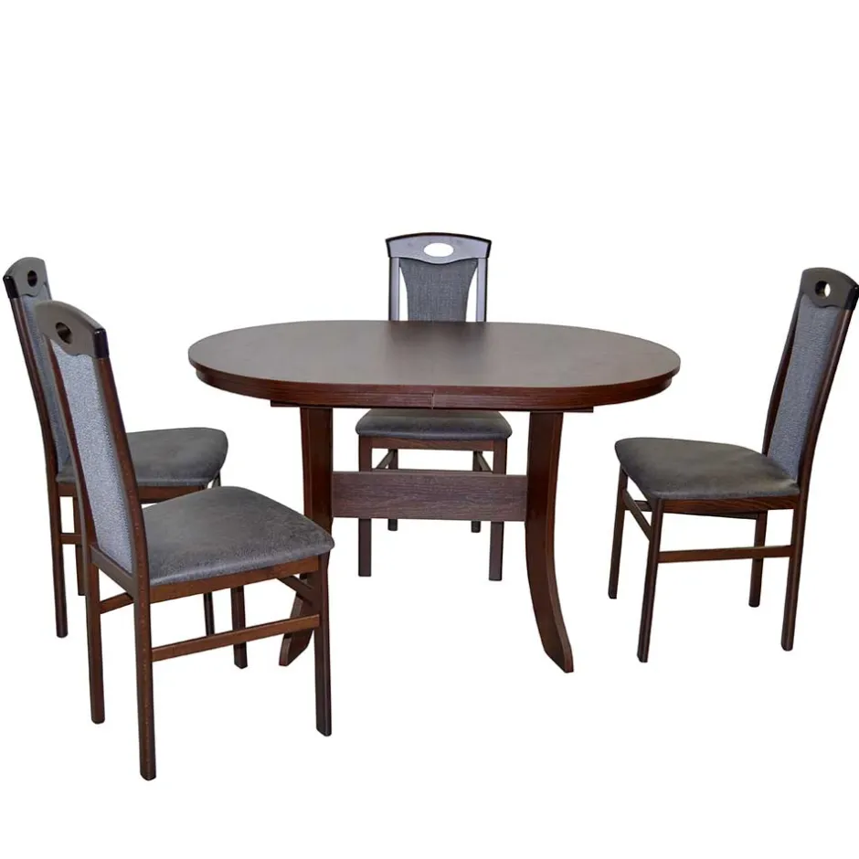 Wohnen 4 Personen Tischgruppe klassisch - Telia (fünfteilig)