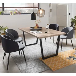 4 Personen Tischgruppe mit Armlehnern - Pelicano (fünfteilig)^Wohnen New