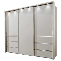 3 Schiebetüren Schlafzimmer Schrank in Beige - Zesgina^Wohnen Discount