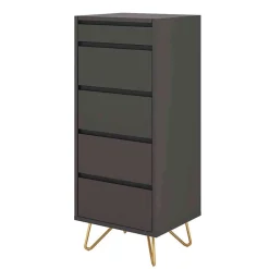 4 Schubladen Hochkommode mit Spiegel klappbar - Bathford^Wohnen Online