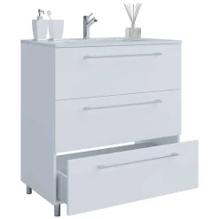 Wohnen 3 Schubladen Waschtisch in Weiß - Ipsum