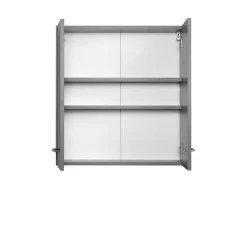 Wohnen 2 türiger Bad Hängeschrank in Grau - Juventuda