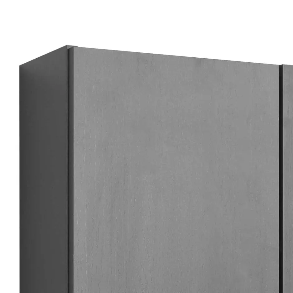 Wohnen 2 türiger Bad Hängeschrank in Grau - Juventuda