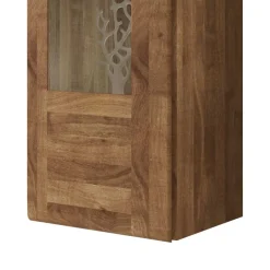 1 türiger Vitrine Vaskov aus Wildeiche Massivholz^Wohnen