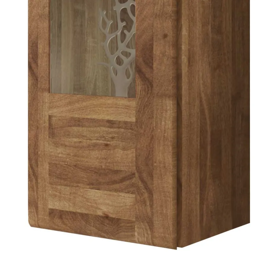 1 türiger Vitrine Vaskov aus Wildeiche Massivholz^Wohnen