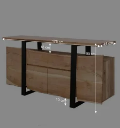Abgefahrenes Design Sideboard aus Akazie - Lussina^Wohnen New