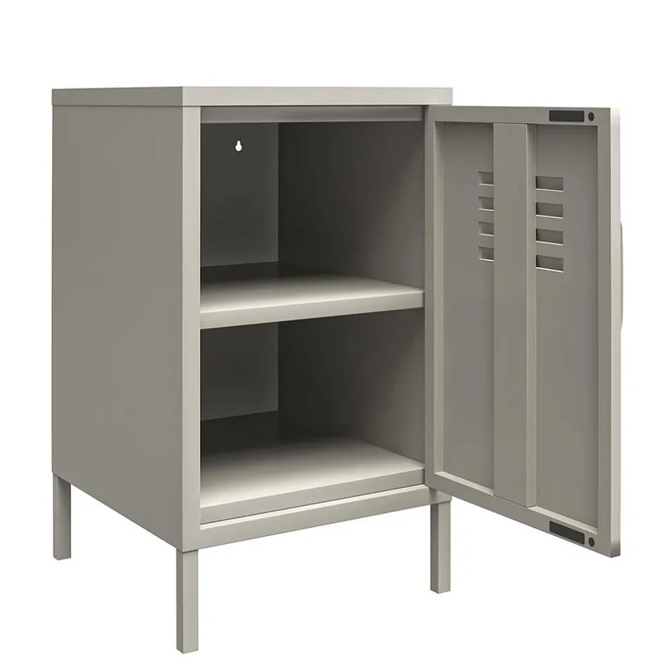 Wohnen Abschließbare Türen-Kommode im Spind Look - Melanje