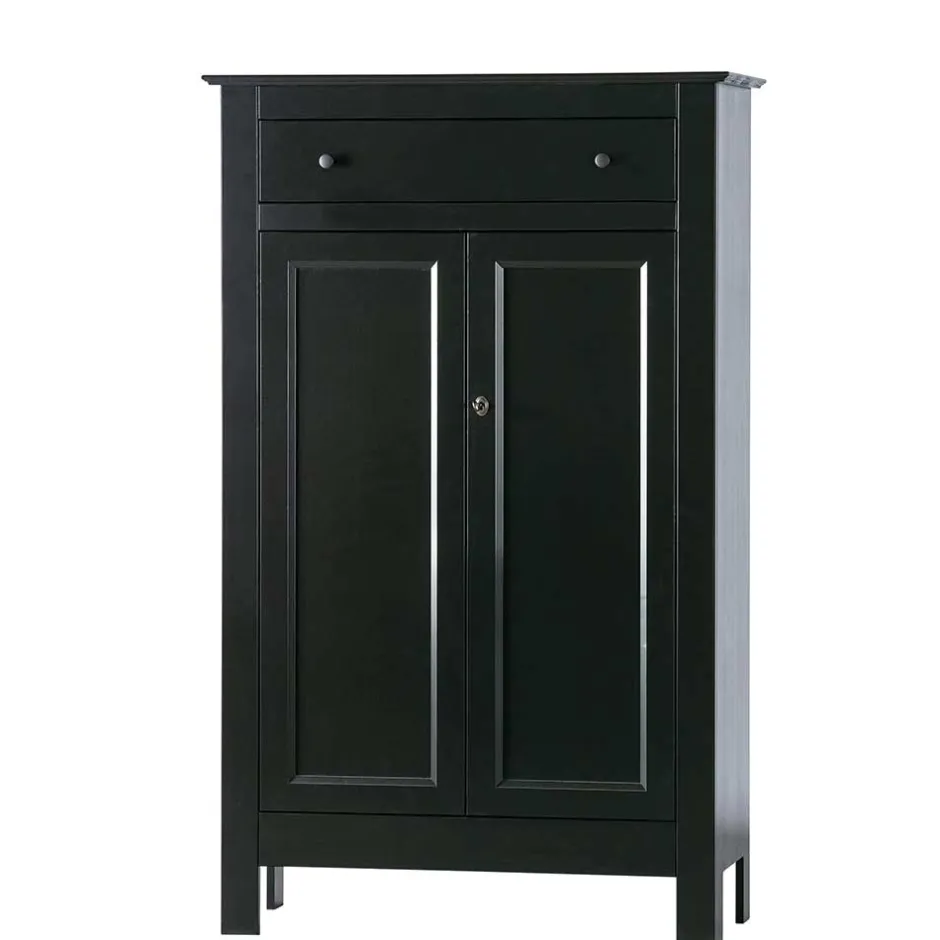 Abschließbare Vertiko Kommode in Schwarz - Wins^Wohnen