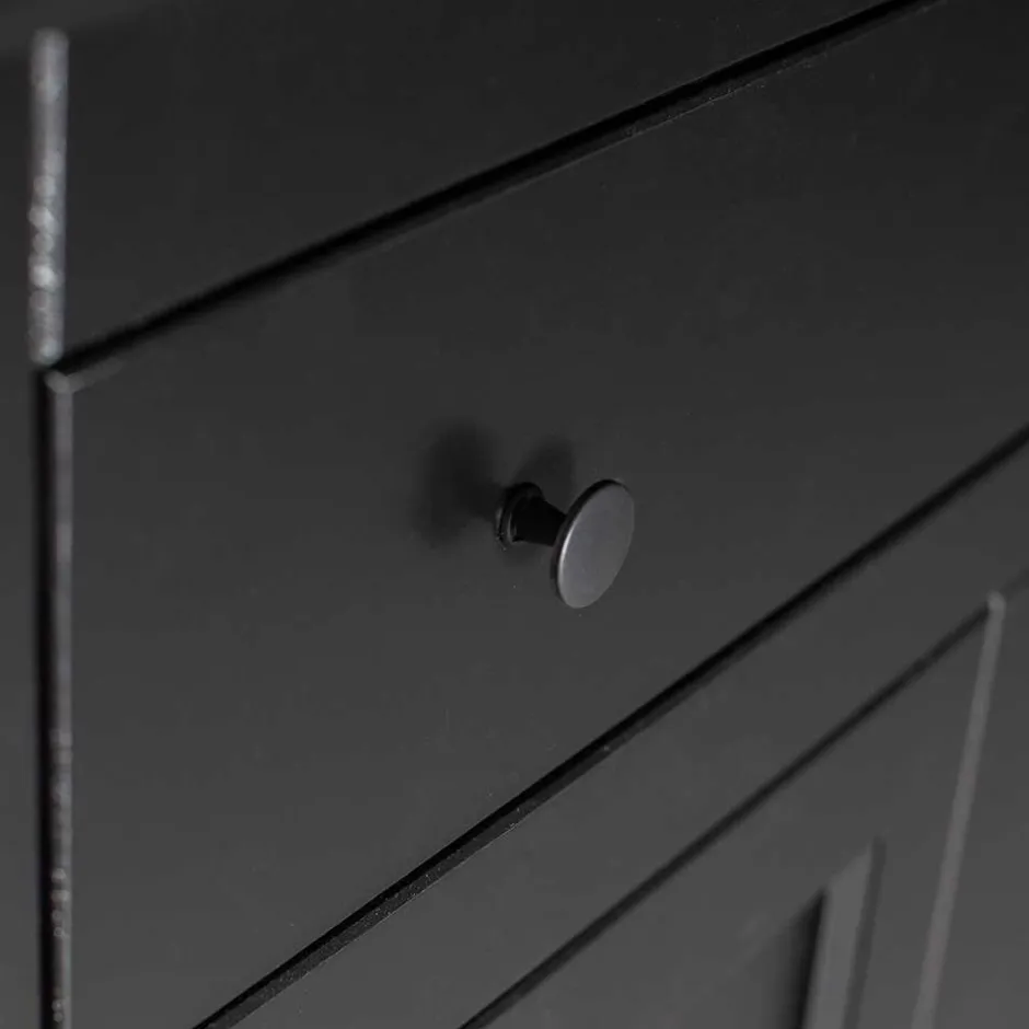 Abschließbare Vertiko Kommode in Schwarz - Wins^Wohnen
