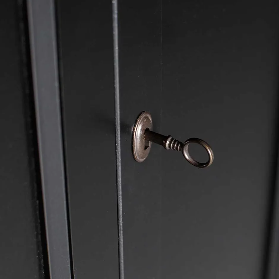 Abschließbare Vertiko Kommode in Schwarz - Wins^Wohnen
