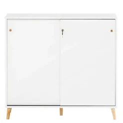 Wohnen Abschließbarer Officeschrank mit Schiebetüren - Obtin