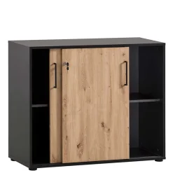 Wohnen Abschließbarer Ordnerschrank mit Schiebetüren - Evasilica